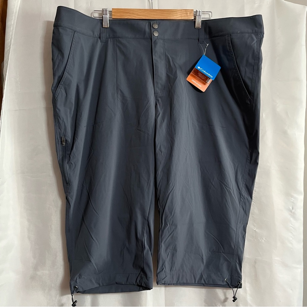 Columbia Gray Omni-Shade Women’s Capris Size 24W 50 UPF Rated